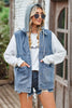 Sleeveless Denim Top with A Detachable Hood - BELLATRENDZ