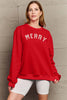 Simply Love Full Size MERRY Graphic Sweatshirt