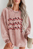 Letter Graphic Round Neck Sweatshirt