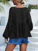 Puff Sleeve Babydoll Blouse - BELLATRENDZ