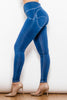 High Waist Skinny Buttoned Long Jeans