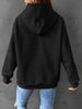 Full Size CHEERS Waffle-Knit Drawstring Hoodie