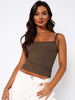 Lace Trim Straight Neck Cami - BELLATRENDZ