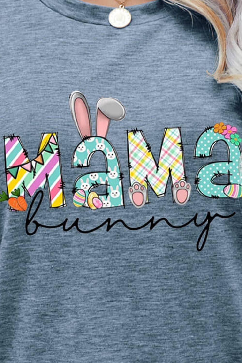 MAMA BUNNY Easter Graphic Tee - BELLATRENDZ