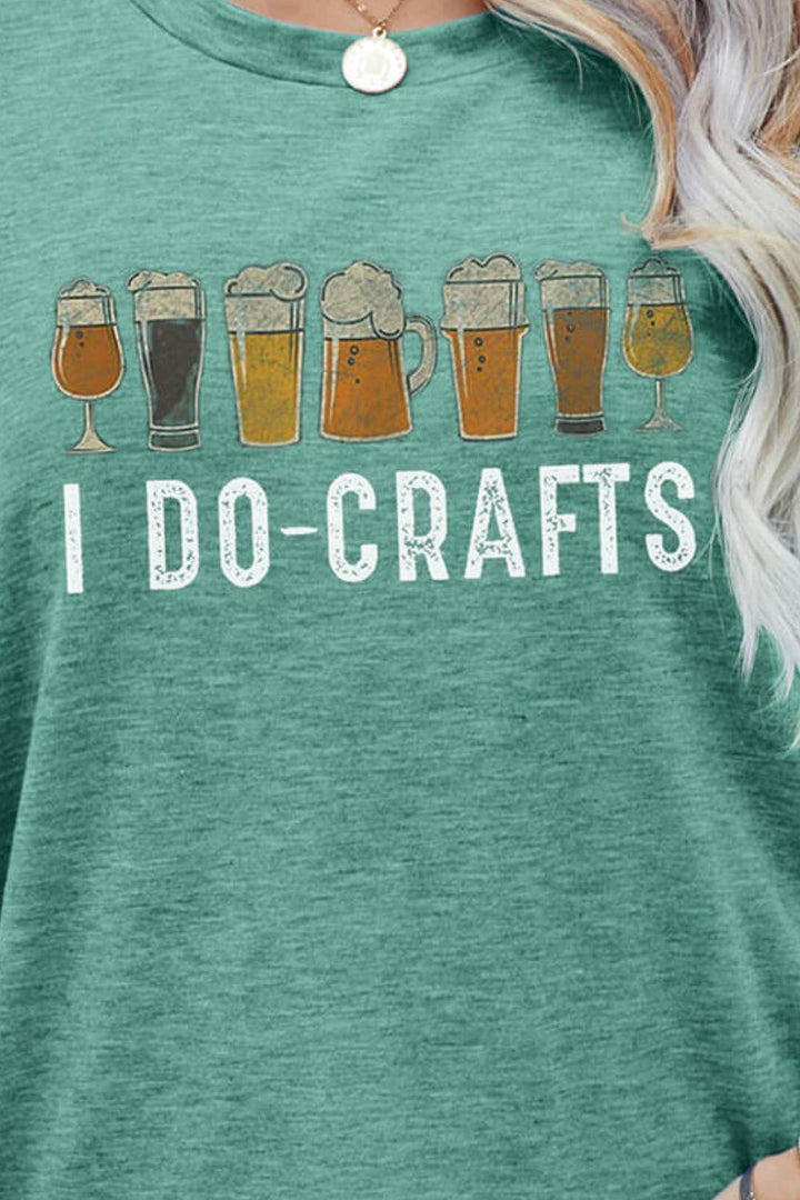 I DO CRAFTS Round Neck T-Shirt - BELLATRENDZ