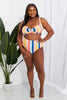 Marina West Swim Take A Dip Twist High-Rise Bikini in Stripe - BELLATRENDZ