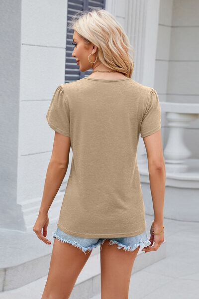V-Neck Short Sleeve T-Shirt