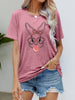 Easter Bunny Graphic Round Neck T-Shirt - BELLATRENDZ