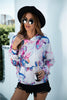 Printed Dropped Shoulder Hoodie - BELLATRENDZ