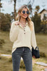 Collared Neck Long Sleeve Blouse