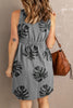 Printed Button Down Sleeveless Magic Dress