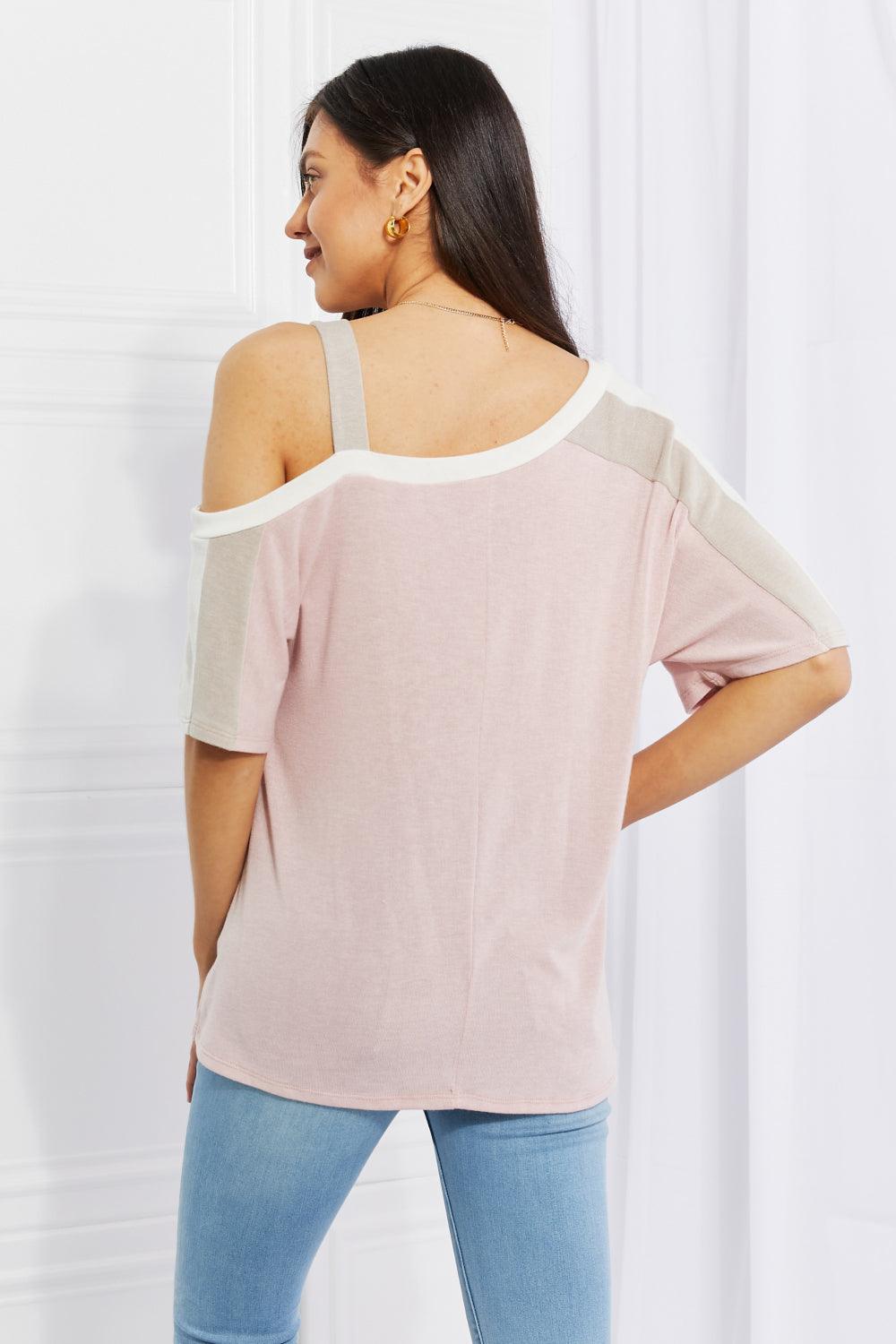 Andree by Unit Full Size Something Simple Cold Shoulder Tee - BELLATRENDZ