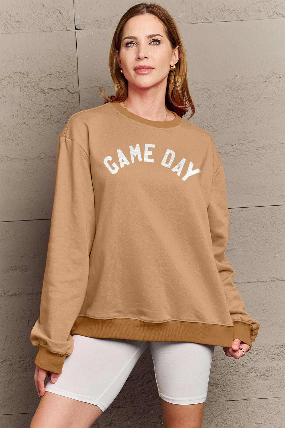 Simply Love Full Size GAME DAY Graphic Sweatshirt