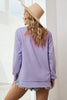 Side Slit Drop Shoulder Sweatshirt - BELLATRENDZ