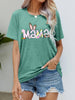 Easter MAMA Graphic Round Neck T-Shirt - BELLATRENDZ