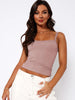 Lace Trim Straight Neck Cami - BELLATRENDZ