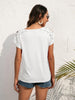 Spliced Lace Cold-Shoulder Blouse - BELLATRENDZ