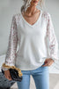 Leopard Baseball Sleeve Waffle Knit Tee - BELLATRENDZ