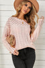 Openwork Scalloped Trim Knit Top - BELLATRENDZ