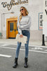 Graphic Round Neck Dropped Shoulder Sweater - BELLATRENDZ