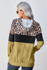 Leopard Color Block Hoodie - BELLATRENDZ