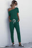 Asymmetrical Neck Tied Jumpsuit with Pockets - BELLATRENDZ