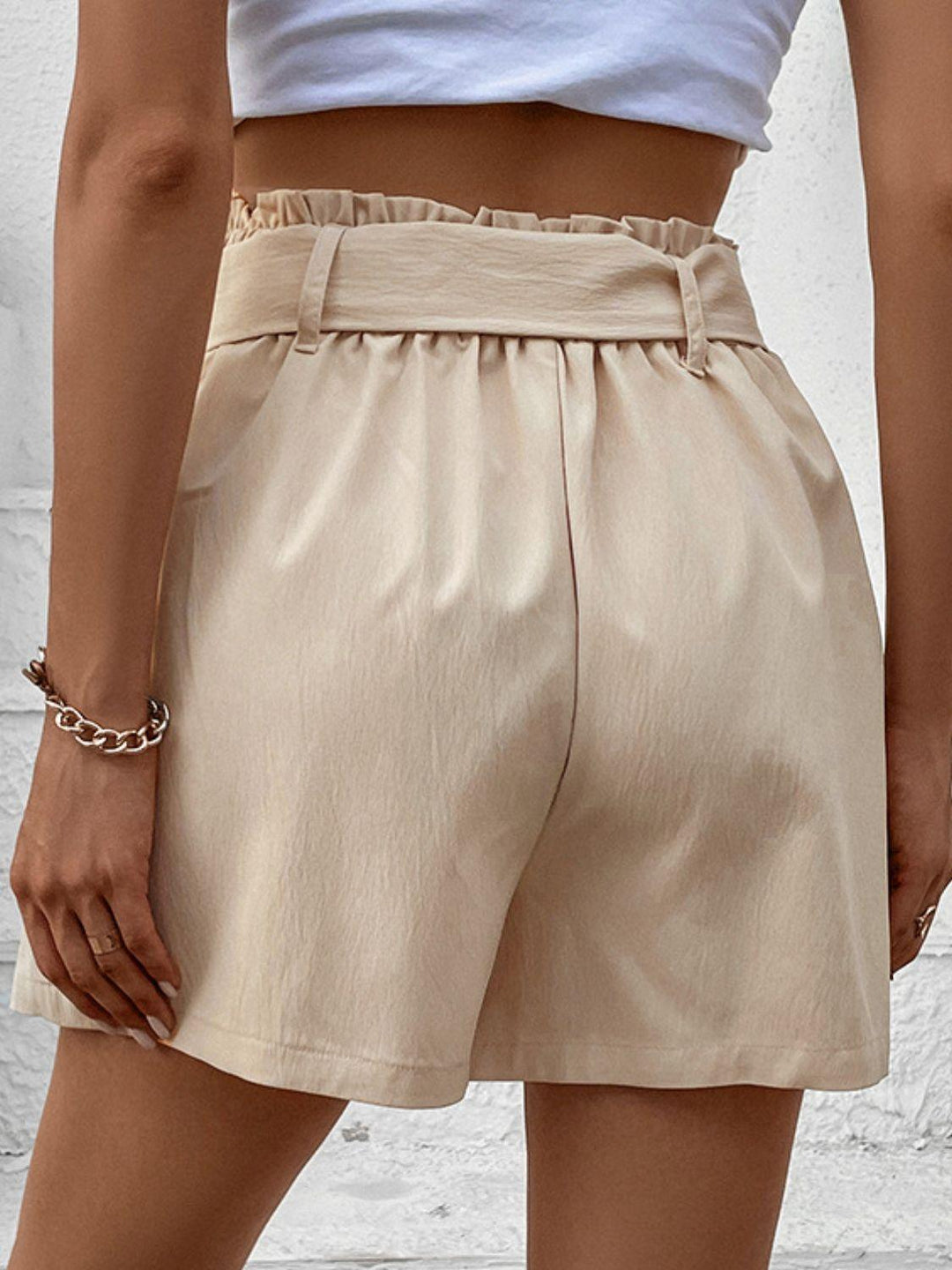 Belted Shorts with Pockets - BELLATRENDZ