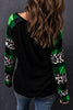 Lucky Clover Plaid Long Sleeve T-Shirt