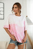 Tie-Dye Round Neck Tee Shirt