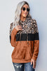 Leopard Color Block Hoodie - BELLATRENDZ