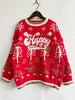 HAPPY Round Neck Long Sleeve Sweater