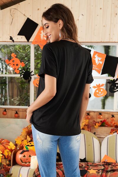 HOWDY Round Neck Short Sleeve T-Shirt