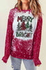 MERRY BRIGHT Graphic Long Sleeve T-Shirt