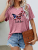 FREEDOM Butterfly Graphic Short Sleeve Tee