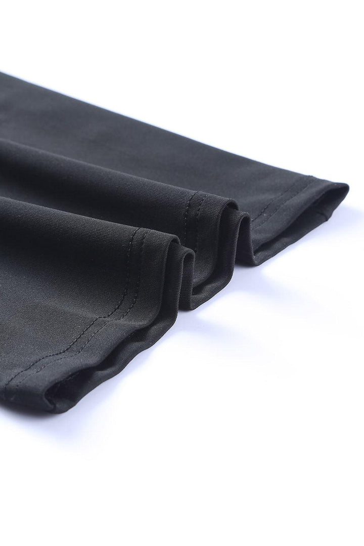 Twisted Plunge Three-Quarter Sleeve Jumpsuit - BELLATRENDZ