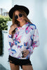 Printed Dropped Shoulder Hoodie - BELLATRENDZ