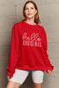 Simply Love Full Size HELLO CHRISTMAS Long Sleeve Sweatshirt