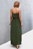 Strapless Split Maxi Dress