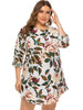 Full Size Floral Long Sleeve Mini Dress - BELLATRENDZ