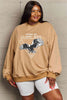 Simply Love Full Size Eagle Graphic Drop Shoulder Sweatshirt