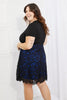 Yelete Full Size Contrasting Lace Midi Dress - BELLATRENDZ