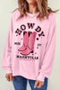 Cowboy Boots Graphic Dropped Shoulder Sweatshirt - BELLATRENDZ