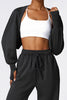 Open Front Long Sleeve Cropped Active Outerwear
