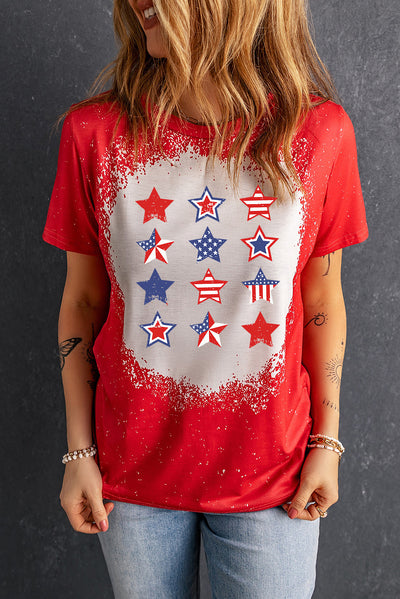 Star and Stripe Graphic Short Sleeve Tee