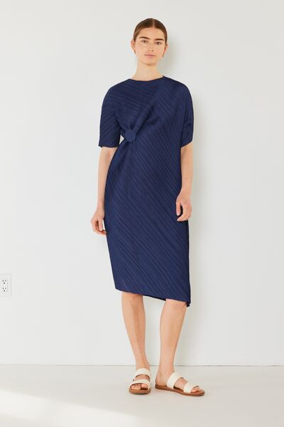 Marina West Swim Pleated Dolman Sleeve Dress