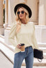 Round Neck Puff Sleeve Blouse