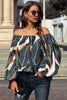 Off-Shoulder Balloon Sleeve Top - BELLATRENDZ