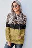 Leopard Color Block Hoodie - BELLATRENDZ