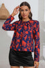 Floral Long Puff Sleeve Blouse - BELLATRENDZ