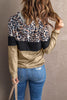 Leopard Color Block Hoodie - BELLATRENDZ